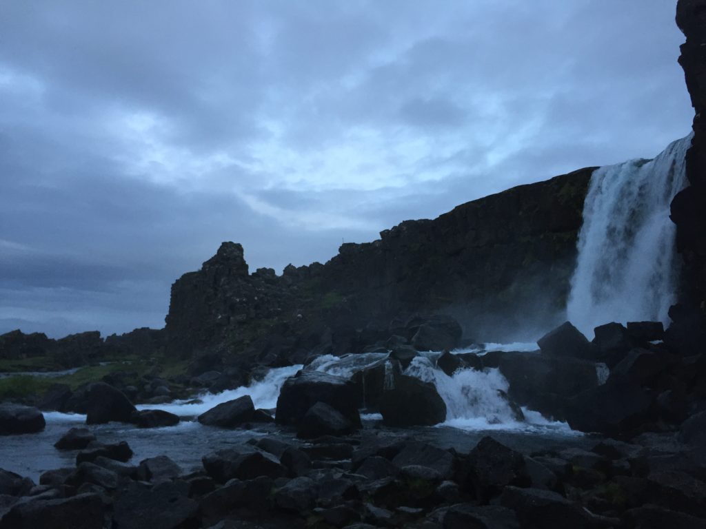Thingvellir National Park waterfall, Iceland