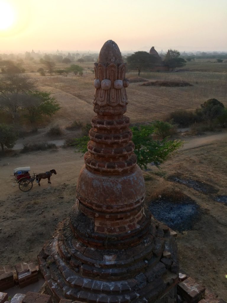 Horse cart, Bulethi Temple, Bagan, Myanmar (Burma)