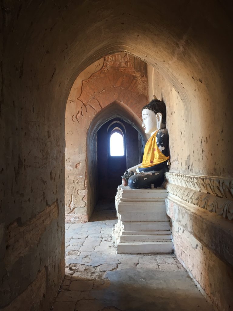 Side Buddha photo, Bagan, Myanmar (Burma)