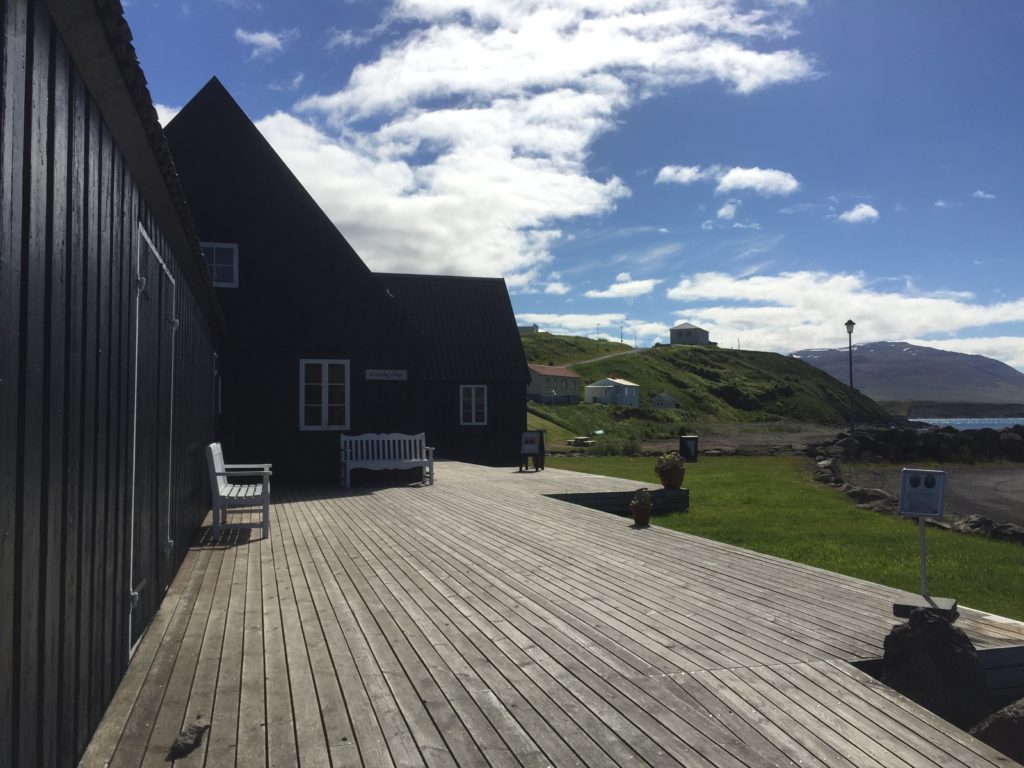 Black building, Icelandic Emigration Center, Hofsos, Iceland