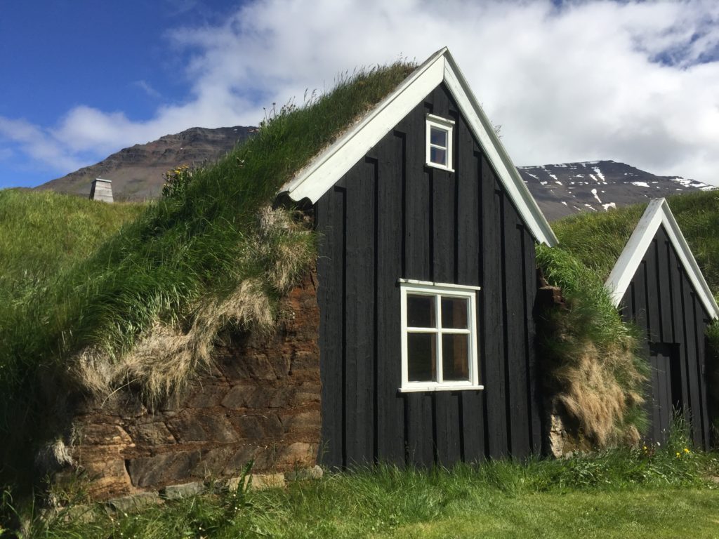 Black turf houses, Holar, Iceland