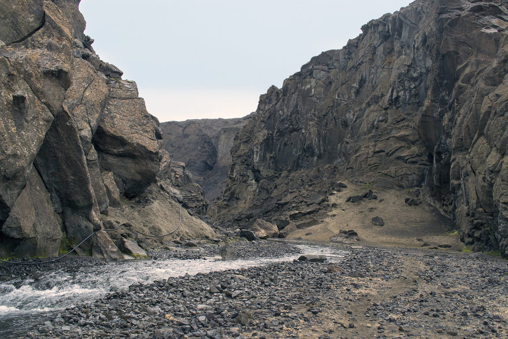Drekagil Canyon, Highlands, Iceland